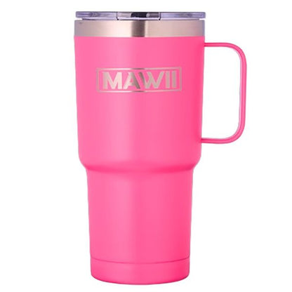 Edelstahl Becher mit Henkel, 600 ml, schwarz