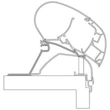 Adapter für Hobby-Wohnwagen ab Bj. 2014 zu Markisen Dometic Serie 2