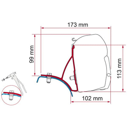 Markisenadapter Renault Trafic F45