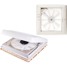 Dachhaube mit Ventilator, 12 Volt, transparent