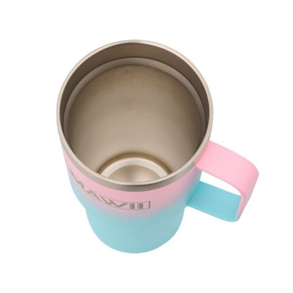 Edelstahl Becher mit Henkel, 600 ml, schwarz