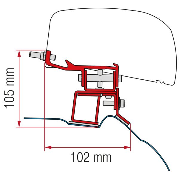 Markisenadapter Kit Mercedes V-Klasse für F40