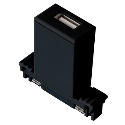 USB-Steckdose, silber