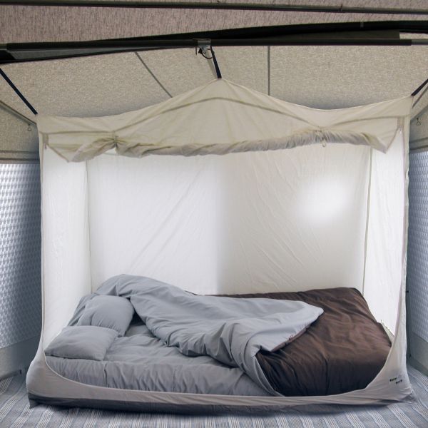 Schlafkabine Luxus, beige, 200 x 145 x 135 cm