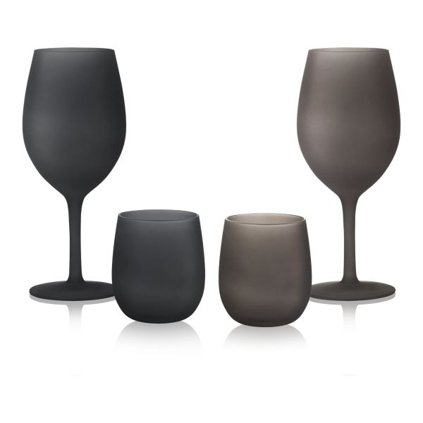 Trinkglasset Satin, schwarz, Trinkglas
