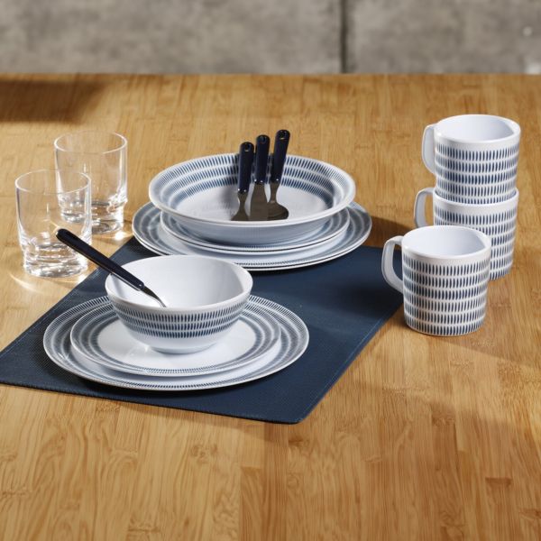 Geschirrset Bluebay
