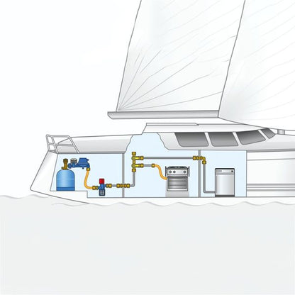 Verteilerblock Marine, RVS 8 x 2 x RVS 8