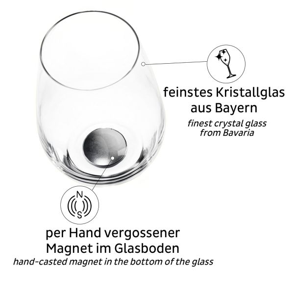 Magnet-Kristallgläser, Bierglas