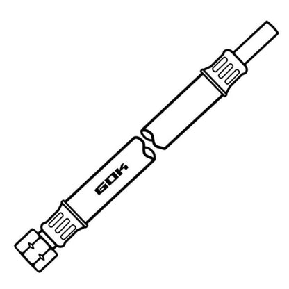 Mitteldruck-Schlauchleitung 10 bar, 400 mm, G 1/4 LH-ÜM x RVS 8