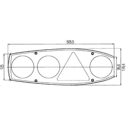 Heckleuchte Caraluna II Plus für Wohnwagen