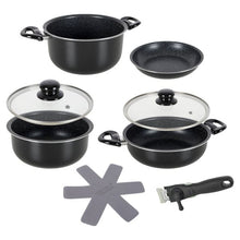 Kochtopf-Set 7-tlg., schwarz