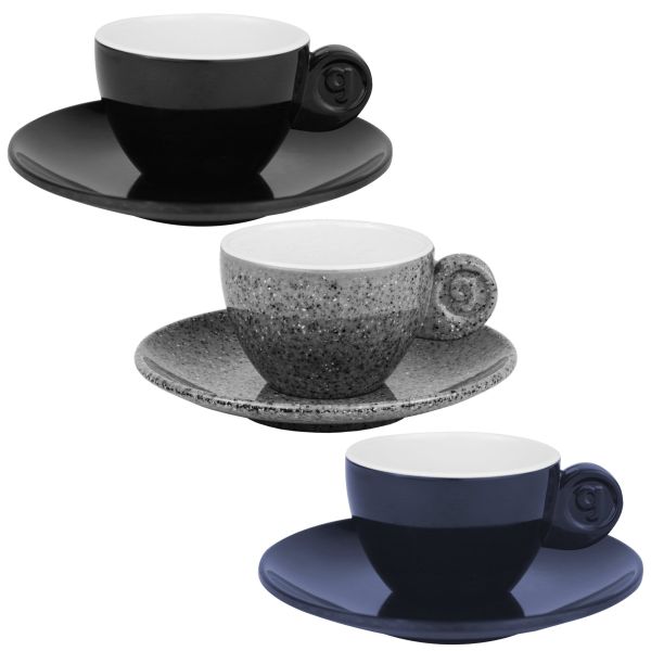 Espressoset Solid Line, schwarz