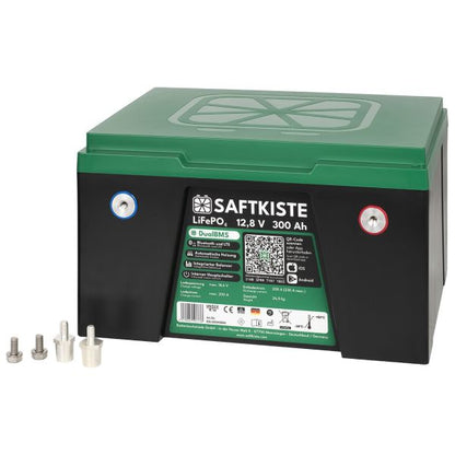 Lithium Batterie, Batteriepole vorne, 200 Ah