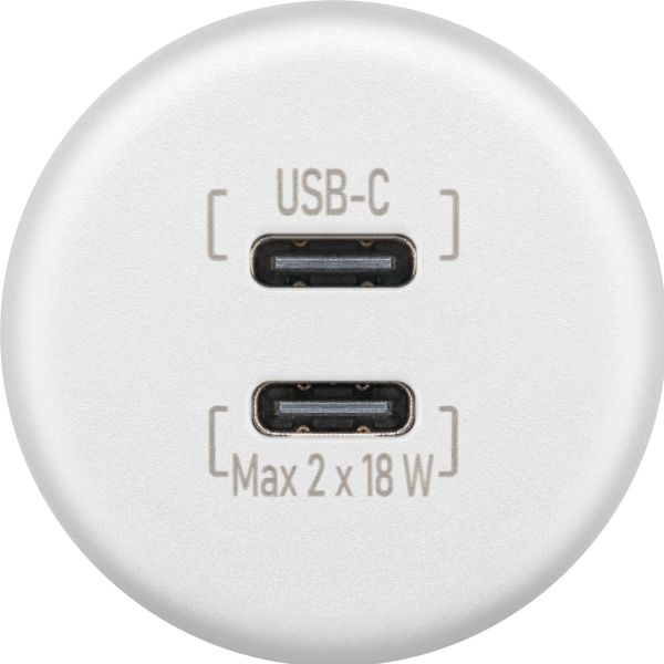 Einbauladegerät Dual USB-C 18 W