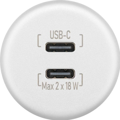 Einbauladegerät Dual USB-C 18 W