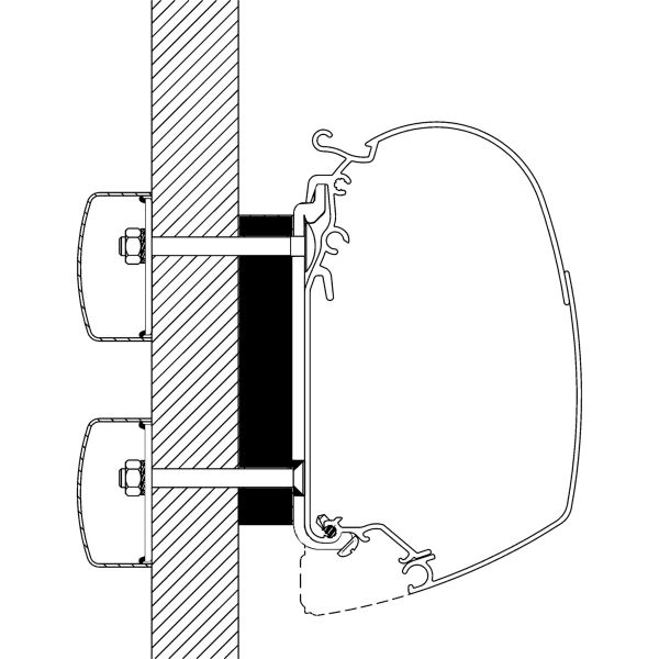 Adapter-Set Adapter-Set Dethleffs Globebus für TO Serie 5003 und 5200, 3,50 m