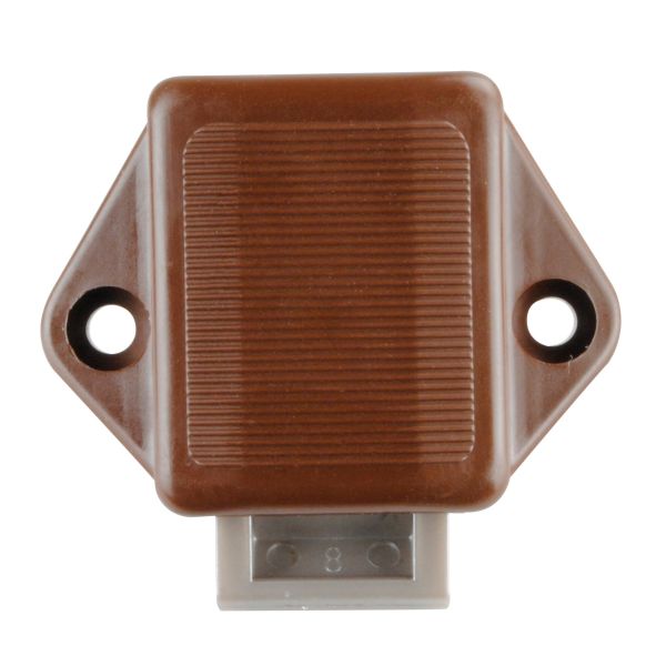 Aufschraub-Riegelschloss Push-Lock Mini, silber