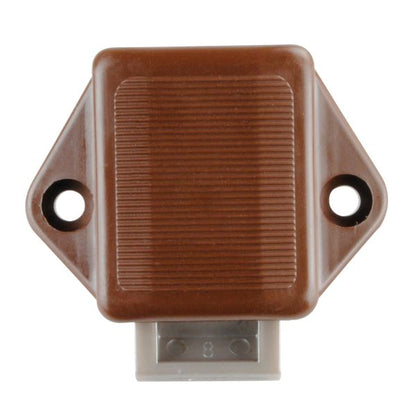 Aufschraub-Riegelschloss Push-Lock Mini, silber