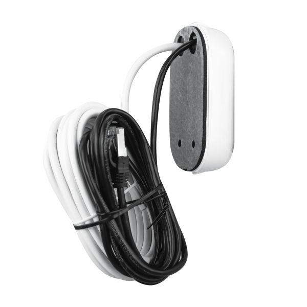 Sat-Außensteckdose Twin, F- / RJ45, weiß
