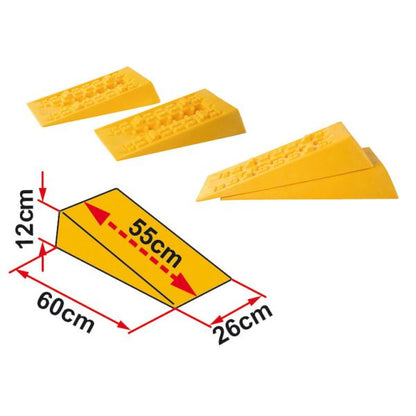 Auffahrkeil Level System, 50 cm, 9 cm Magnum, 2er-Set