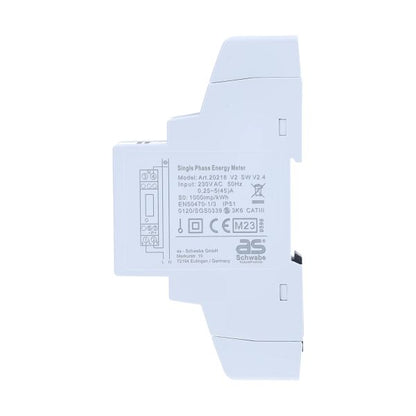 Hutschienen-Wechselstromzähler 230 V Reiheneinbaugerät, 1-phasig