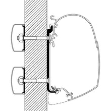 Flat-Adapter zu TO Serie 5 und 8, 75 cm
