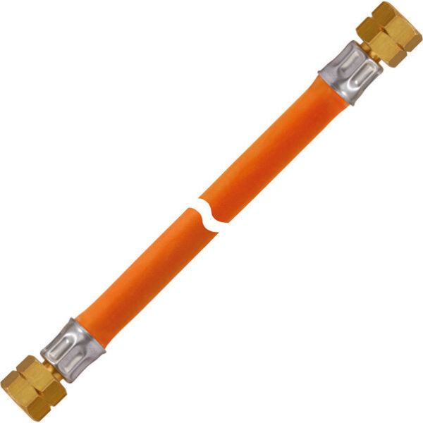 Mitteldruck-Schlauchleitung 10 bar, 400 mm, G 1/4 LH-ÜM x RVS 8