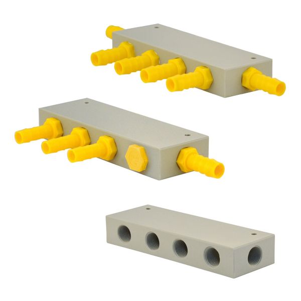 Wasserverteilerblock WeißGELB®, 4-fach