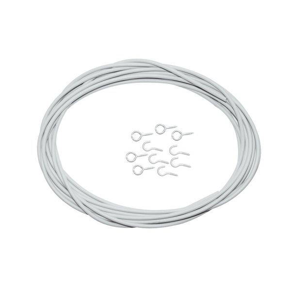 Spannfix-Gardinenspirale, grau, 1 m