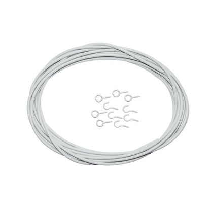 Spannfix-Gardinenspirale, grau, 1 m