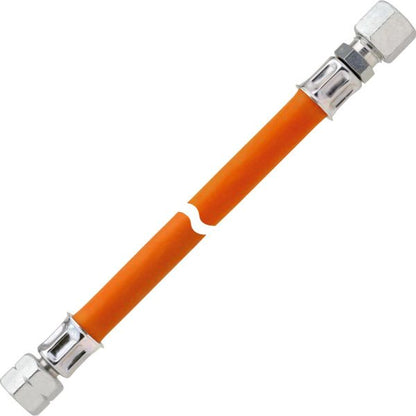 Mitteldruck-Schlauchleitung 10 bar, 400 mm, G 1/4 LH-ÜM x RVS 8
