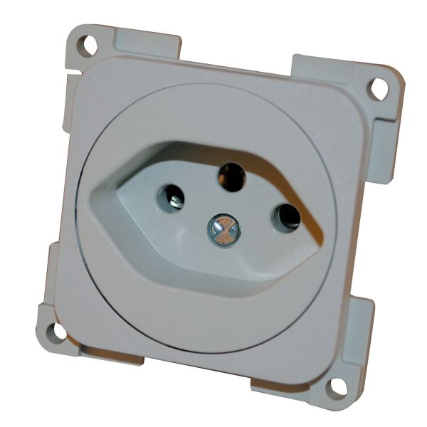 Steckdose CH, braun
