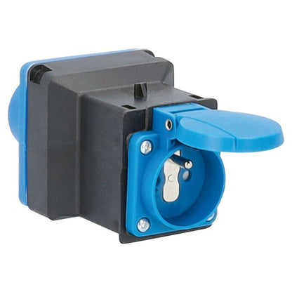 Adapterstecker CEE-Stecker – Standard Frankreich, schwarz/blau