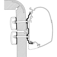 Adapter für Hymer Exsis / Hymer Camp ab Bj. 2012 zu TO Serie 5 und 8, 2,60 m