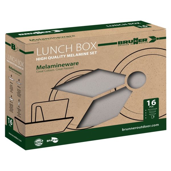 Geschirrset Lunch Box Iconic Compack, 16-teilig