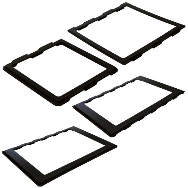 Adapterrahmen, hinten, 700 x 500 mm, schwarz