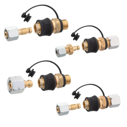 Steckkupplung Set Typ SKU-QR, G 1/4 LH-KN x SKU und 2 x STN x G 1/4 LH-ÜM