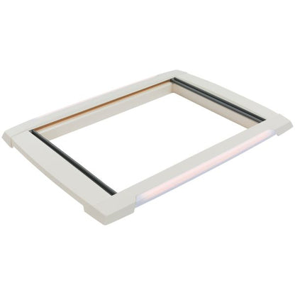 Innenrahmen MPK Dachhauben LED 700 x 500 mm, signalweiß