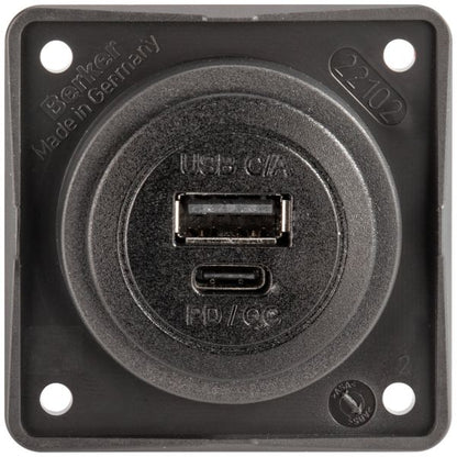 USB-Steckdose USB-A/USB-C