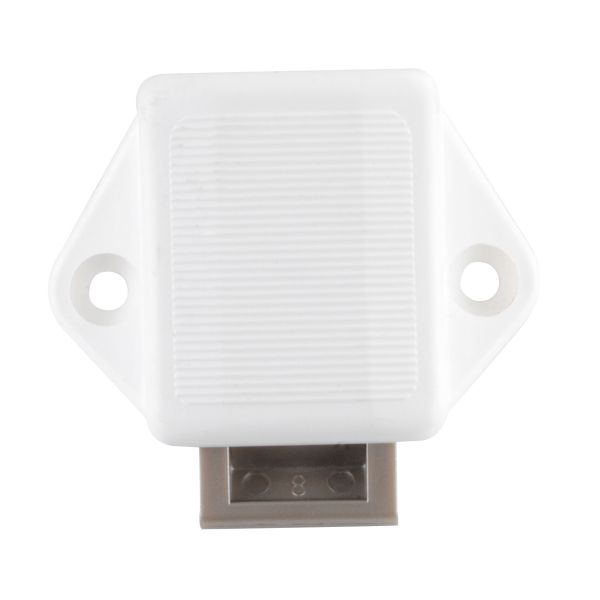 Aufschraub-Riegelschloss Push-Lock Mini, silber
