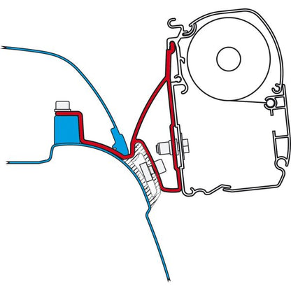 Markise F45s VW T5/T6 California, titanium