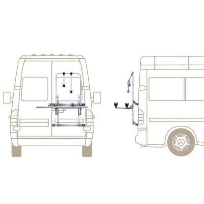 Fahrradträger Mercedes Sprinter, VW LT, Fiat Ducato, Peugeot Boxer