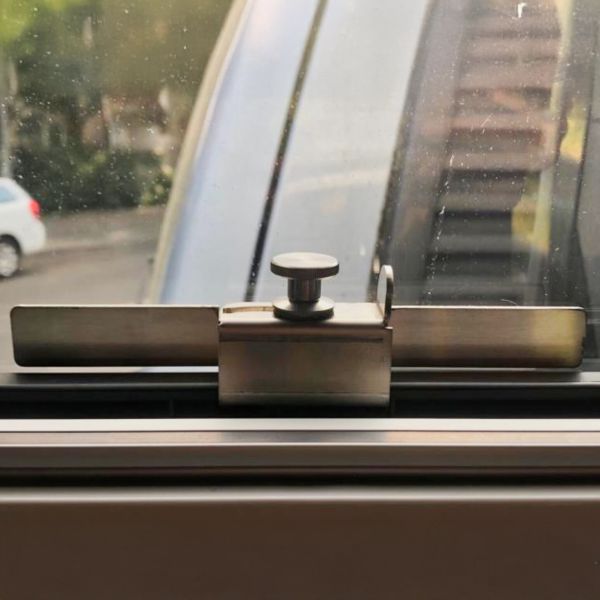 Einbruchschutz für Fenster für Dometic/Polyvision rahmenlos, silber, S