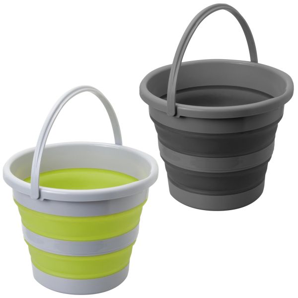 Faltbarer Eimer Drum, grau