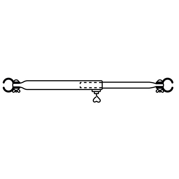 Teleskopierbare Dachauflagestange Stahl, 50 cm, 22 mm