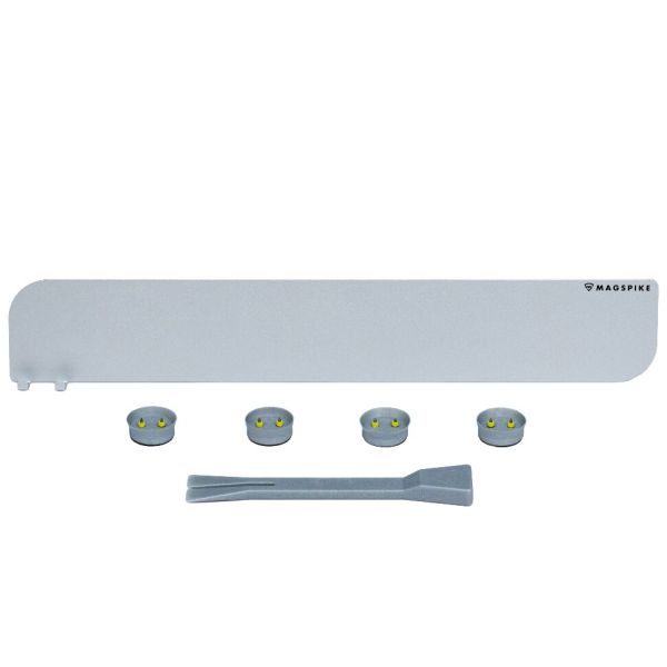Trägerplatte mit Magnet MagSpike Set L+ mit integrierten Haken, schwarz