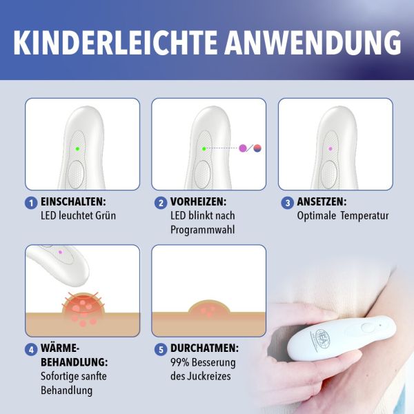 Insektenstichheiler mit Li-Ion Akku und USB-C