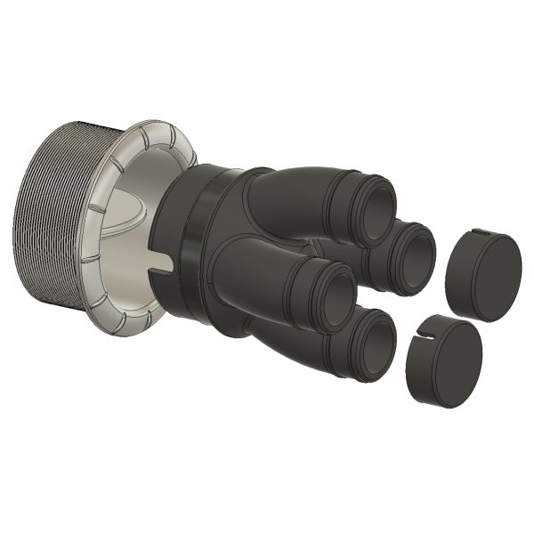 Warmluft-Adapter