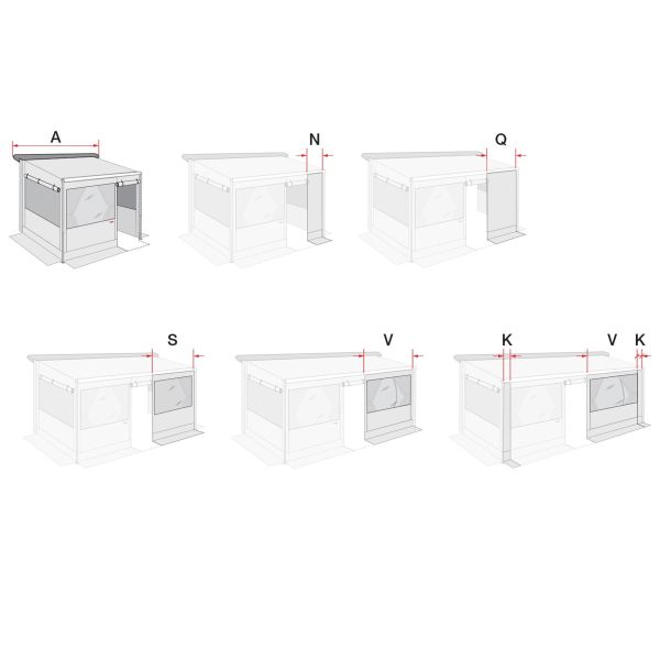 Markisenzelt Privacy Room CS Light und CS Light XL