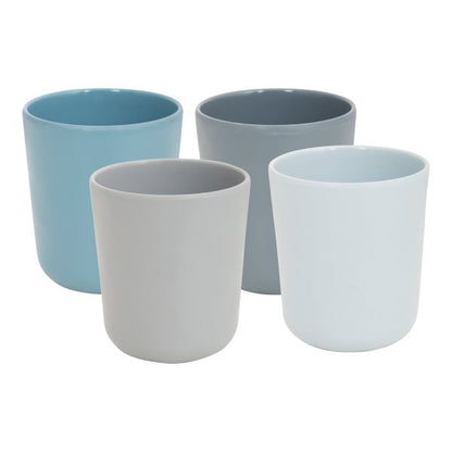 Geschirrset Molvadite, 16-teilig, blau/grau